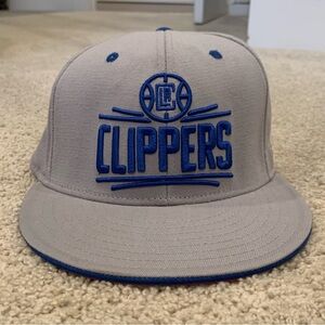 Adidas Gray and Blue LA Clippers Hat